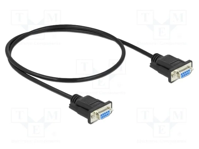 DELOCK Câble D-Sub 9pin socle mâle-femelle RS232, 0,5m DELOCK Câble D-Sub 9pin socle mâle-femelle RS232, 0,5m
