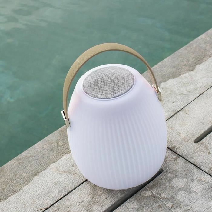 Lumisky Mini May Play - Lampe enceinte Bluetooth blanc/multicolore dimmable Lumisky Mini May Play - Lampe enceinte Bluetooth blanc/multicolore dimmable
