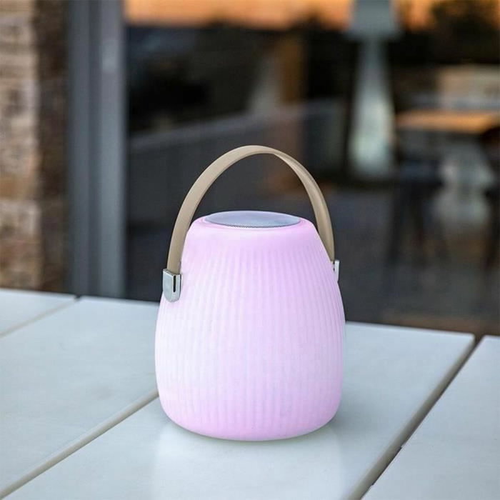 Lumisky Mini May Play - Lampe enceinte Bluetooth blanc/multicolore dimmable Lumisky Mini May Play - Lampe enceinte Bluetooth blanc/multicolore dimmable