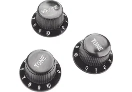 YELLOWPTS Set Botonera pour Stratocaster (Volume + 2 Tonalités) - Noir
