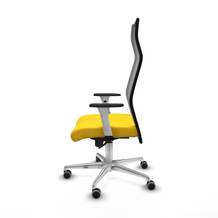 Piqueras y Crespo Chaise de Bureau Albacete Jaune et Noir