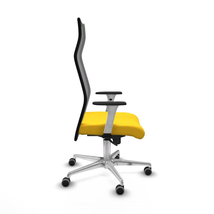 Piqueras y Crespo Chaise de Bureau Albacete Jaune et Noir