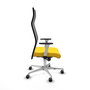 Piqueras y Crespo Chaise de Bureau Albacete Jaune et Noir