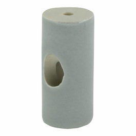 F-Line Dérivateur de câbles cylindrique en porcelaine blanche, 5 unités