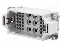 HARTING Insert de contact mâle HDC Han K 6/36 Pos. M Insert Crimp