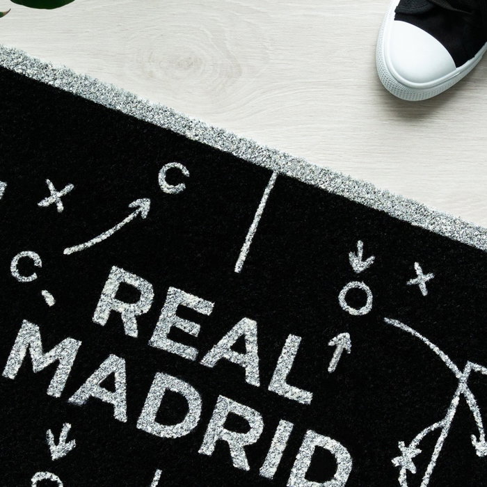 Felpudo Real Madrid en Fibre de Coco avec Base Antidérapante 60x40 cm - Paillasson Officiel