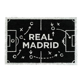 Felpudo Real Madrid en Fibre de Coco avec Base Antidérapante 60x40 cm - Paillasson Officiel