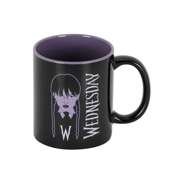 Karactermania Taza Miércoles Braid - Tasse céramique décorée, dimensions 9.5x13x7.8 cm, idéale boissons chaudes Karactermania Taza Miércoles Braid - Tasse céramique décorée, dimensions 9.5x13x7.8 cm, idéale boissons chaudes
