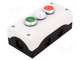EATON ELECTRIC Cassette de pilotage RMQ-Titan 22mm, 3 boutons plats, rouge/vert, IP67