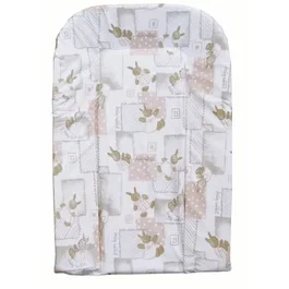 Bambisol - Matelas à langer en plaque de mousse 70x44 cm - Revêtement PVC facile d'entretien - Motif lapin beige
