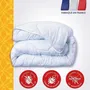Dodo Couette tempérée 140x200 cm - 300 g/m² - Protection anti-acariens, anti-punaises, anti-moustiques - Blanc - Fabriqué en France