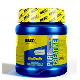 BEST PROTEIN Creatina Creapure Pura Creatina Neutro 500Gr - 500g - Monohydrate de Créatine Pure Creapure® - Sans Allergènes - Végan