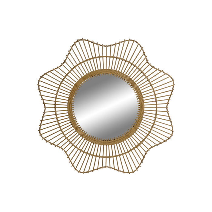 Home ESPRIT Miroir mural Scandi Rond Naturel 85 x 85 cm Home ESPRIT Miroir mural Scandi Rond Naturel 85 x 85 cm
