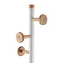 Porte-manteau Versa Blanc Bois Métal 34,5 x 180 x 34,5 cm