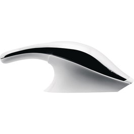 Alessi SG67 Aspirateur de Table Sans Fil en Acier Inoxydable 18/10 et Résine Blanche - Design Stefano Giovannoni