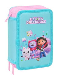 Safta Plumier triple 37 pièces Gabby's Dollhouse - Dimensions: 12.5 x 19.5 x 5.5 cm - À partir de 3 ans