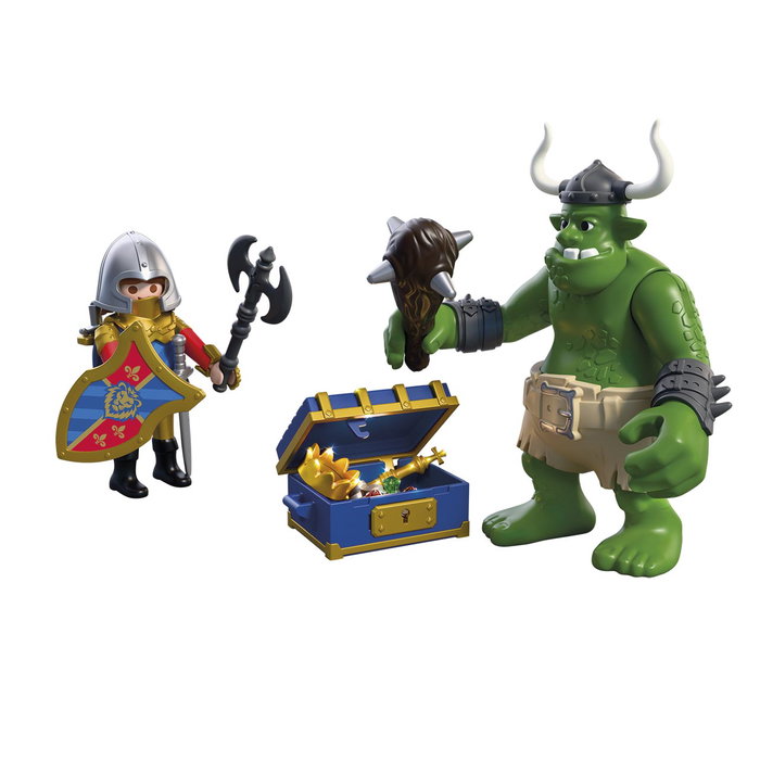 Playmobil Troll au Trésor du Chevalier Lion 72116 +4 ans Espagnol