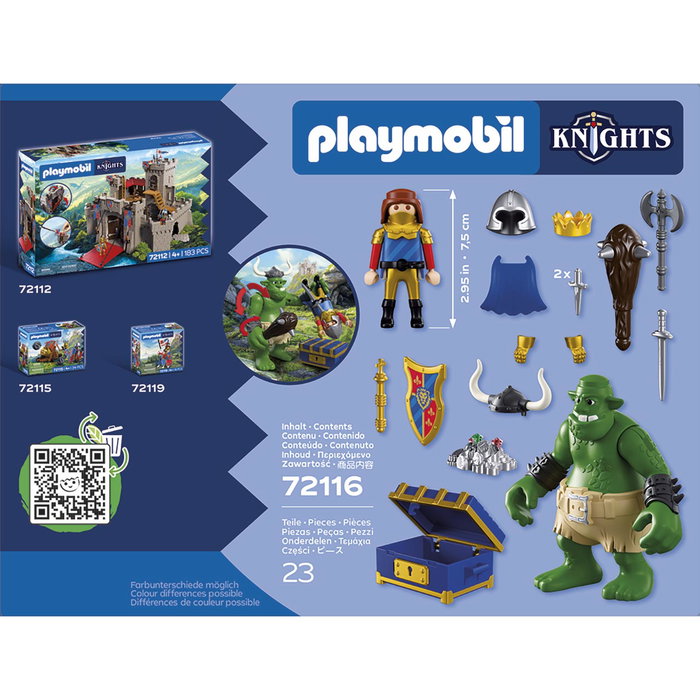 Playmobil Troll au Trésor du Chevalier Lion 72116 +4 ans Espagnol