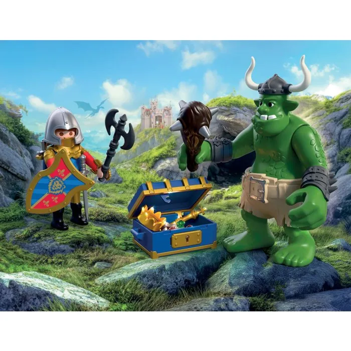 Playmobil 72116 Troll et trésor des chevaliers du Lion, 23 pièces Playmobil 72116 Troll et trésor des chevaliers du Lion, 23 pièces