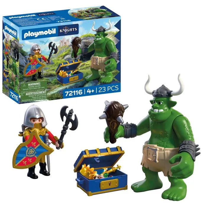 Playmobil 72116 Troll et trésor des chevaliers du Lion, 23 pièces Playmobil 72116 Troll et trésor des chevaliers du Lion, 23 pièces