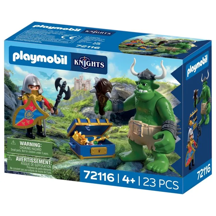 Playmobil 72116 Troll et trésor des chevaliers du Lion, 23 pièces Playmobil 72116 Troll et trésor des chevaliers du Lion, 23 pièces
