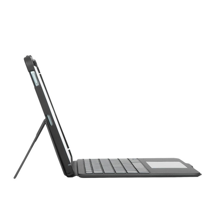Targus Versavu Bluetooth Coque + Clavier Espagnol pour iPad Air/Pro 11 pouces, Trackpad, Protection chute 1,2 m, USB-C