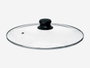 Kinvara Couvercle en verre avec bord argenté 28 cm (Set de 12)