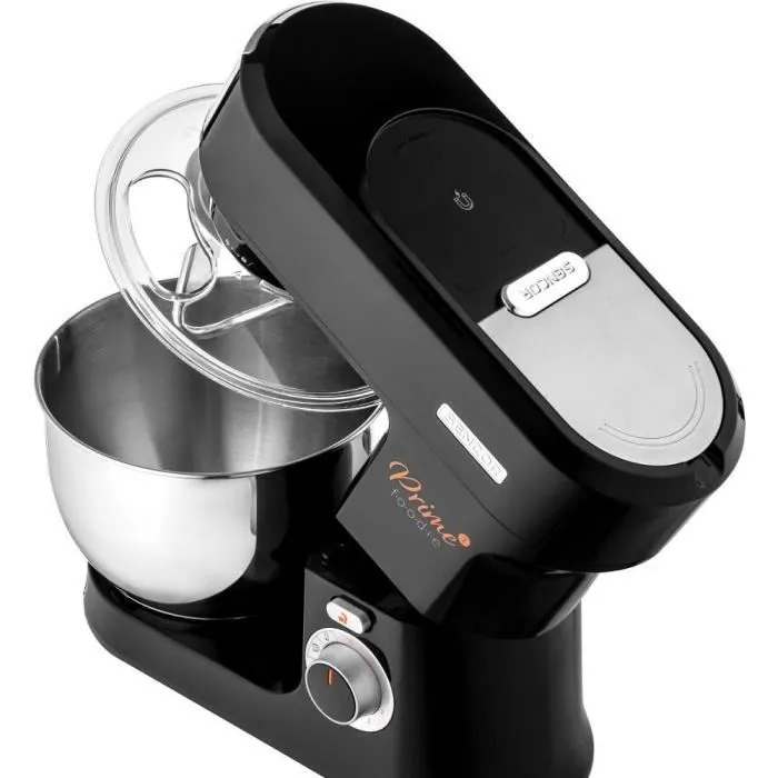 Robot pâtissier Sencor STM 3761BK, 1000 W, bol inox 4,5 L, 6 vitesses avec fonction Pulse, accessoires pour pétrir, fouetter et hacher Robot pâtissier Sencor STM 3761BK, 1000 W, bol inox 4,5 L, 6 vitesses avec fonction Pulse, accessoires pour pétrir, fouetter et hacher