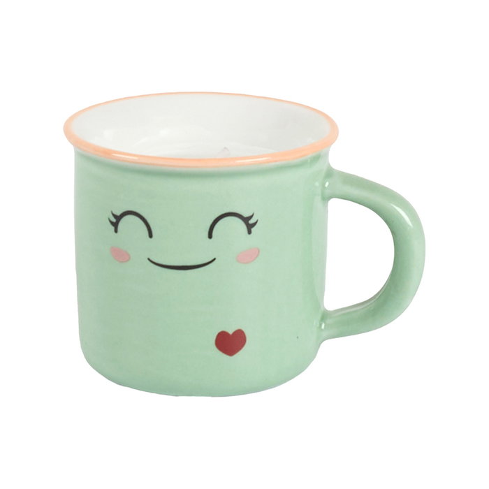 The Concept Factory Bougie Parfumée Kawaii en Tasse en Céramique