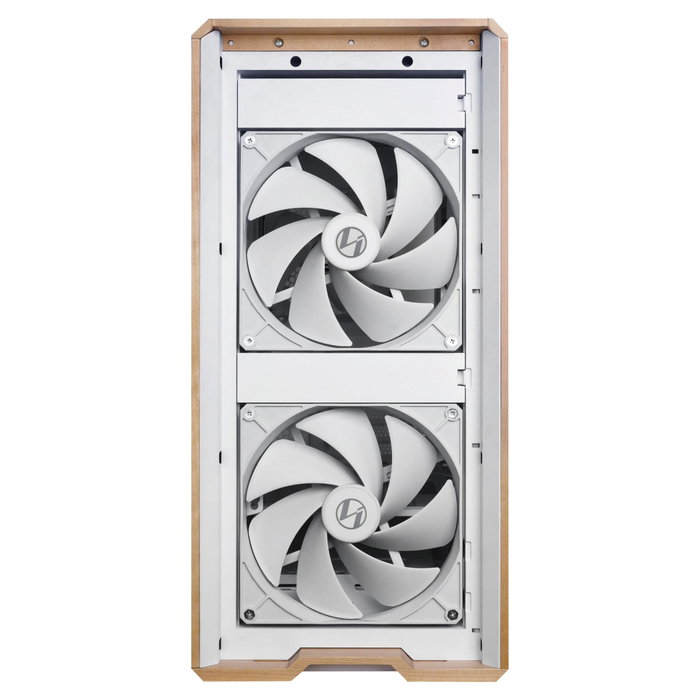 Lian Li Lancool 217 Wood Blanc avec détails en bois