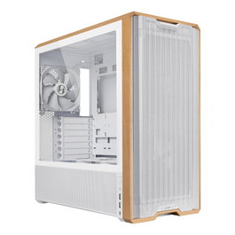 Lian Li Lancool 217 Wood Blanc avec détails en bois