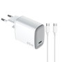 Chargeur mural Celly UPTC1USBC65WCTC Blanc