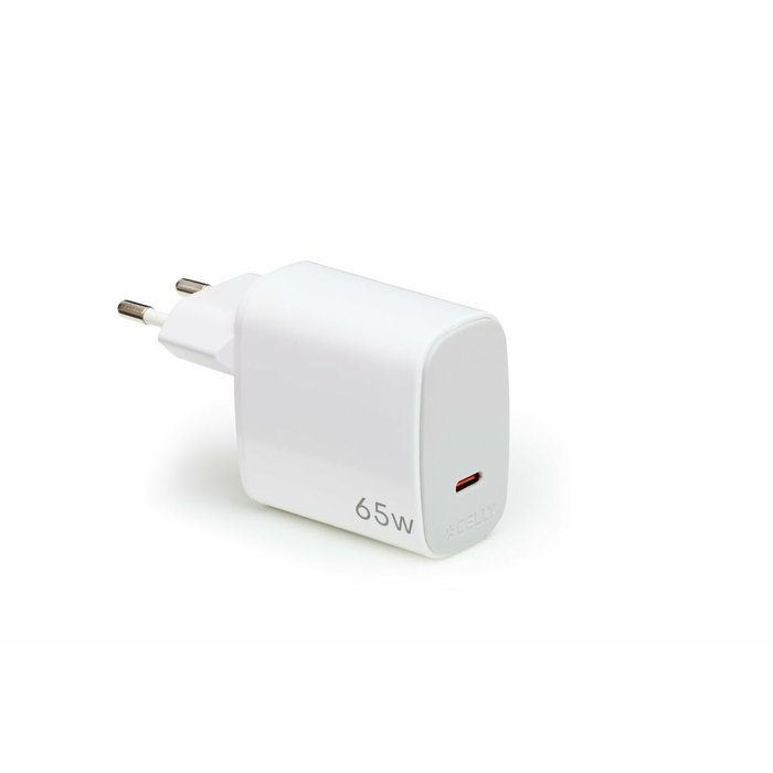 Chargeur mural Celly UPTC1USBC65WCTC Blanc