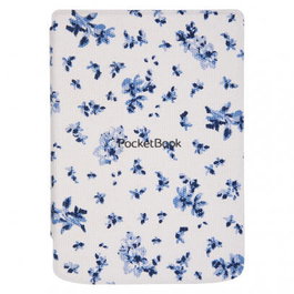 PocketBook Housse Shell Series pour Verse et Verse Pro, motif fleurs bleu et blanc