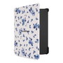 Pocketbook Coque Shell Series Verse + Motif Fleurs Blanc et Bleu 6", pour liseuses Verse