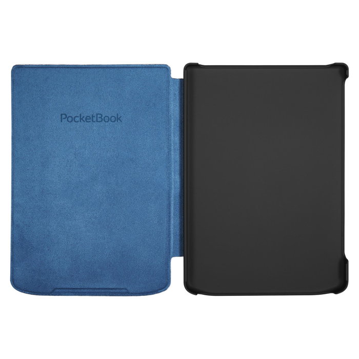 Pocketbook Coque Shell Series Verse + Motif Fleurs Blanc et Bleu 6", pour liseuses Verse