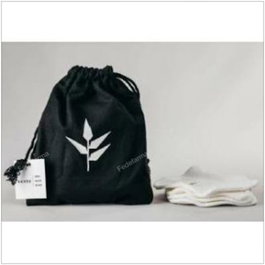BANBU Disques démaquillants blancs avec sac de transport, pack de 4 unités