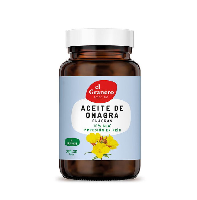 EL GRANERO Onagran Huile d'Onagre 700 mg 220+30 perles EL GRANERO Onagran Huile d'Onagre 700 mg 220+30 perles