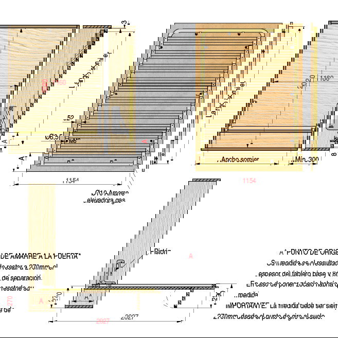 HERRAJES ALK Somier Vertical 105x190