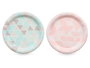 Arte Regal Set de 6 Assiettes en Papier 22 cm Motif Losanges Couleurs Variées (Set de 24)