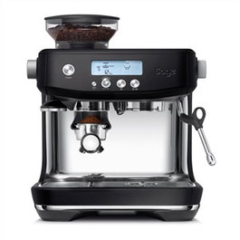 Sage Cafetière Espresso Automatique Barista Pro Noir SES878BTR4EEU1 avec Broyeur Cône LCD et Système ThermoJet - 54 mm, Digital PID