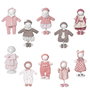 Rosa Toys Tenues pour poupées Reborn 40 cm avec cintre +3 ans Rose