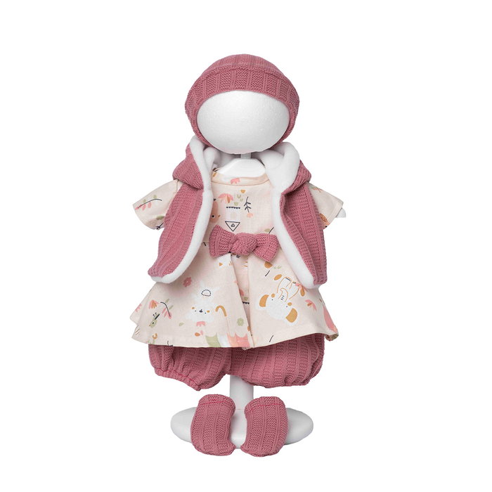Rosa Toys Tenues pour poupées Reborn 40 cm avec cintre +3 ans Rose