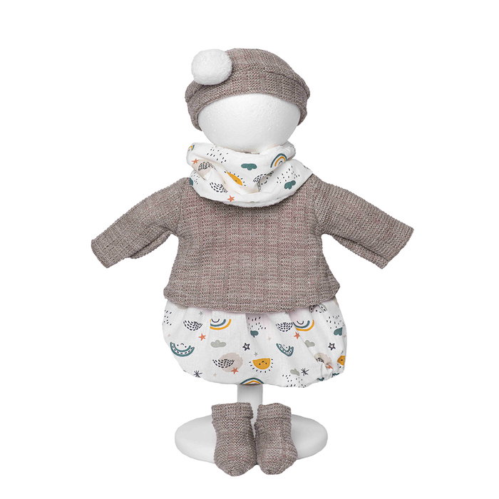 Rosa Toys Tenues pour poupées Reborn 40 cm avec cintre +3 ans Rose
