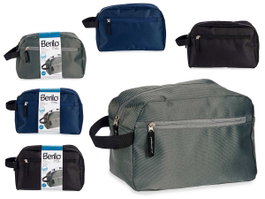 BERILO Lot de 3 Nécessaires de Toilette Couleurs Sombres Assorties