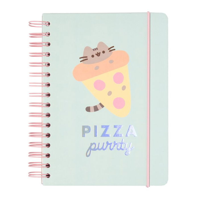 ERIK - Cahier A5 90 pages à couverture rigide - Reliure Wire-O, fermeture élastique, poche intérieure - Cuaderno A5 Foodie Pusheen ERIK - Cahier A5 90 pages à couverture rigide - Reliure Wire-O, fermeture élastique, poche intérieure - Cuaderno A5 Foodie Pusheen