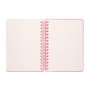 ERIK - Cahier A5 90 pages à couverture rigide - Reliure Wire-O, fermeture élastique, poche intérieure - Cuaderno A5 Foodie Pusheen