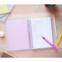 ERIK - Cahier A5 90 pages à couverture rigide - Reliure Wire-O, fermeture élastique, poche intérieure - Cuaderno A5 Foodie Pusheen