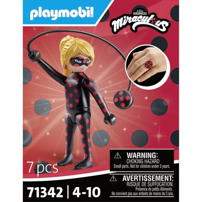 PLAYMOBIL 71342 Miraculous - Breloque Antibug à porter, Personnage de Collection pour Enfants à partir de 4 ans