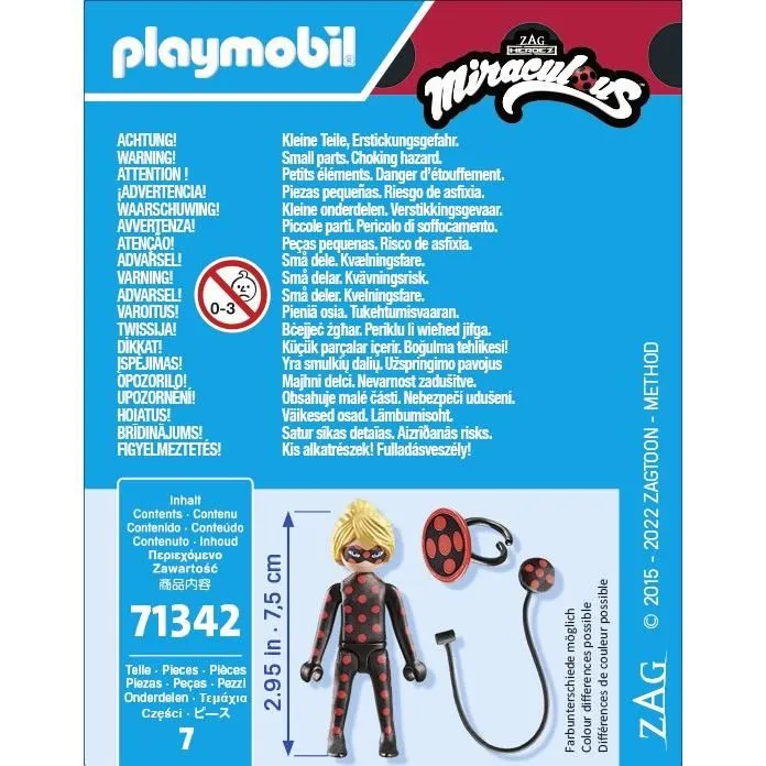 PLAYMOBIL 71342 Miraculous - Breloque Antibug à porter, Personnage de Collection pour Enfants à partir de 4 ans